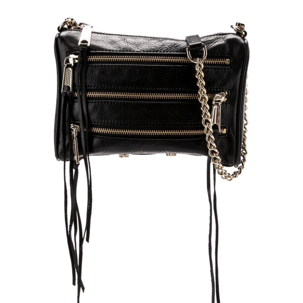 Rebecca Minkoff 4 Zip Cross-body Bag, Black, Excellent Condition